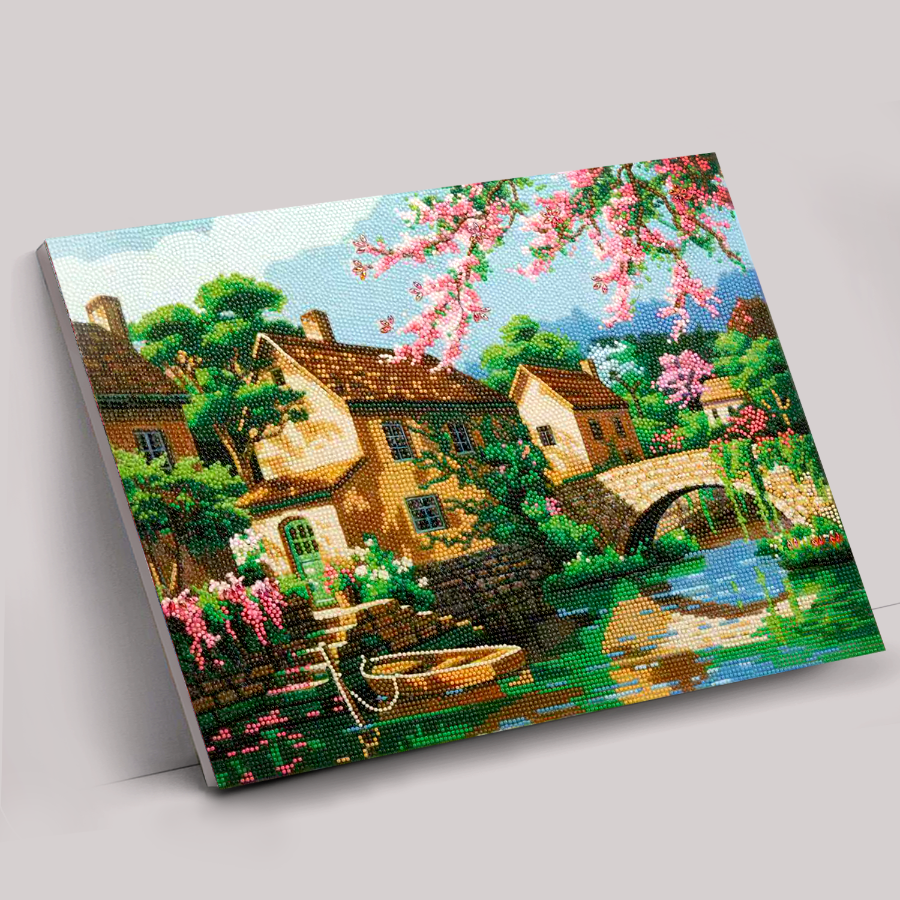 Glassy River Crystal Art Framed Canvas Kit 50x40cm