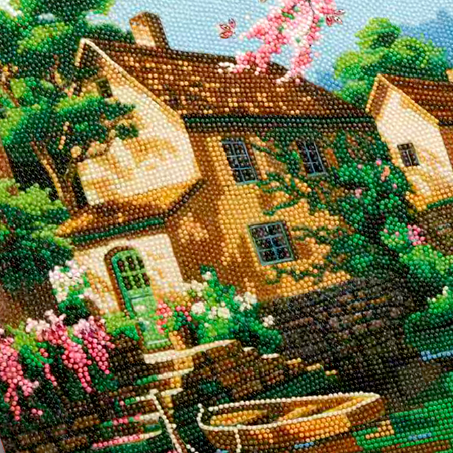 Glassy River Crystal Art Framed Canvas Kit 50x40cm