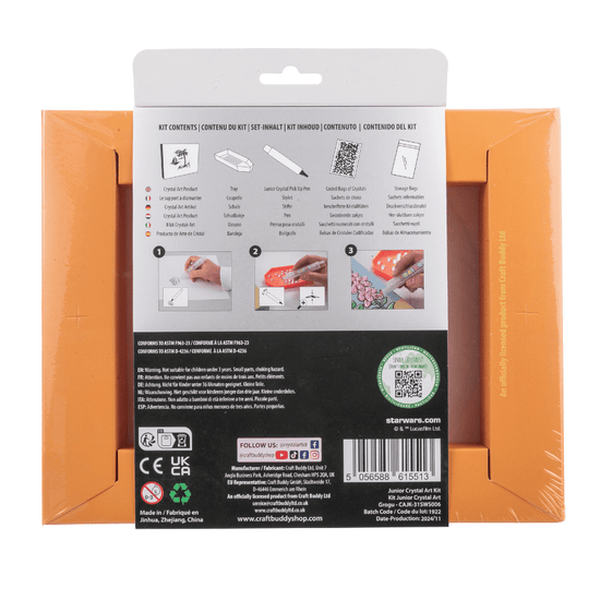 Grogu Star Wars Crystal Art Junior Canvas Kit