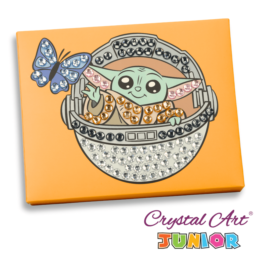 Grogu Star Wars Crystal Art Junior Canvas Kit