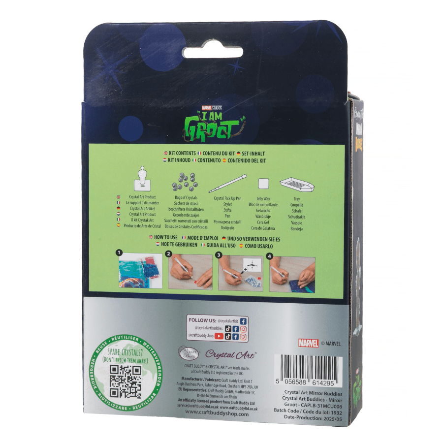 Groot Crystal Art Mirror Buddies Kit MARVEL 1