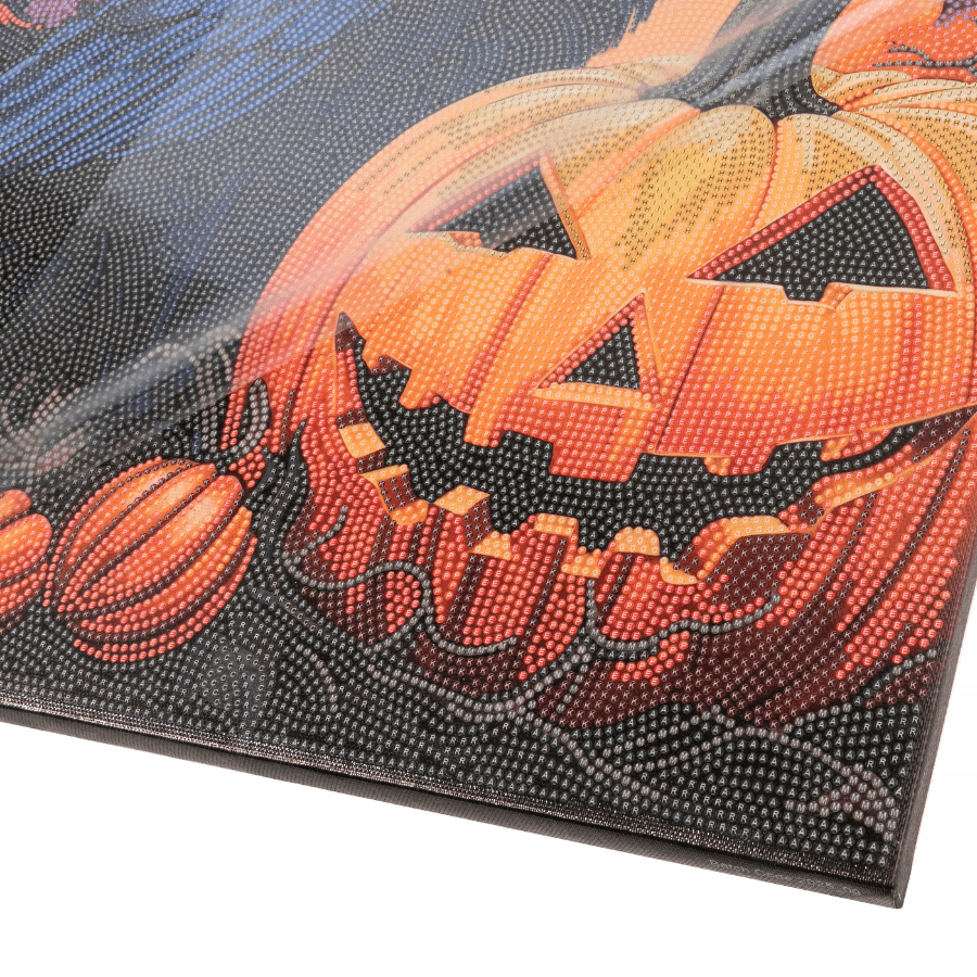 Halloween Cat Crystal Art Canvas Kit 40x50 7