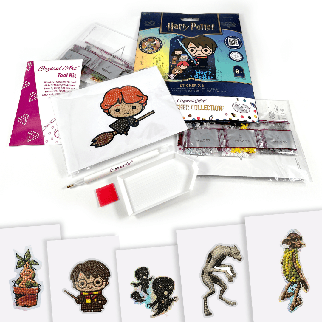 Harry Potter Diamond Art Sticker Album Starter Pack contents
