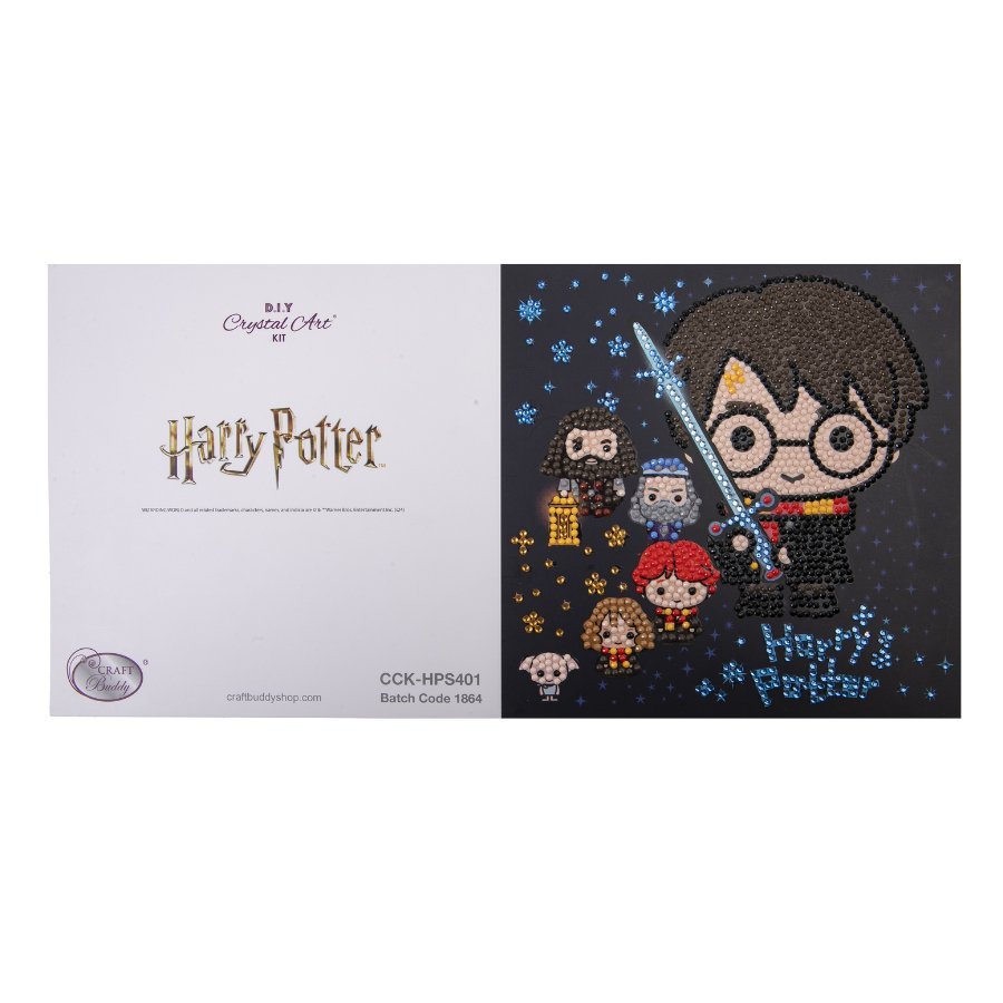 Harry Potter Crystal Art 18x18cm Greeting Card Bundle x 8