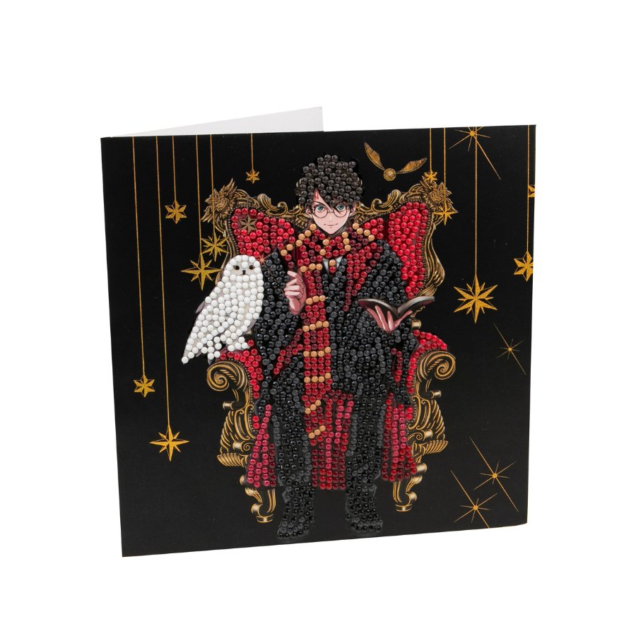 "Harry & Hedwig" Harry Potter Crystal Art Card Front