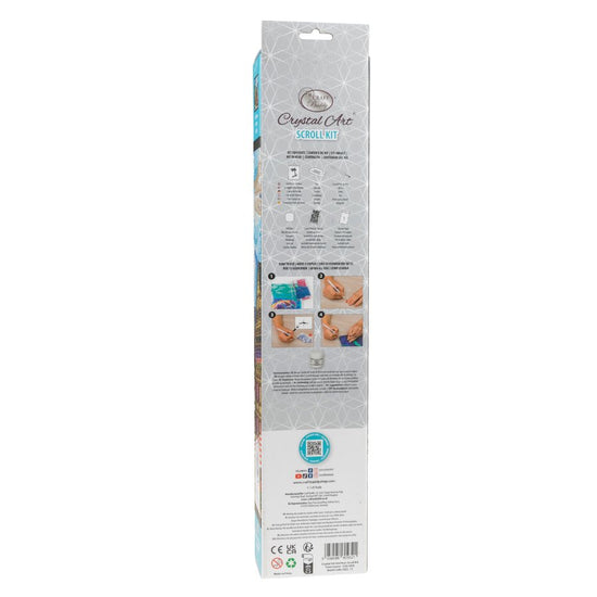 "Houses" Crystal Art Scroll Kit Back Packaging
