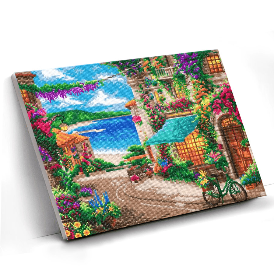 "Italian Café" Crystal Art Canvas by Thomas Kinkade 40x50cm