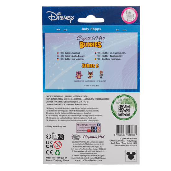 Judy Hopps Crystal Art Buddies Zootopia Series 6 packback