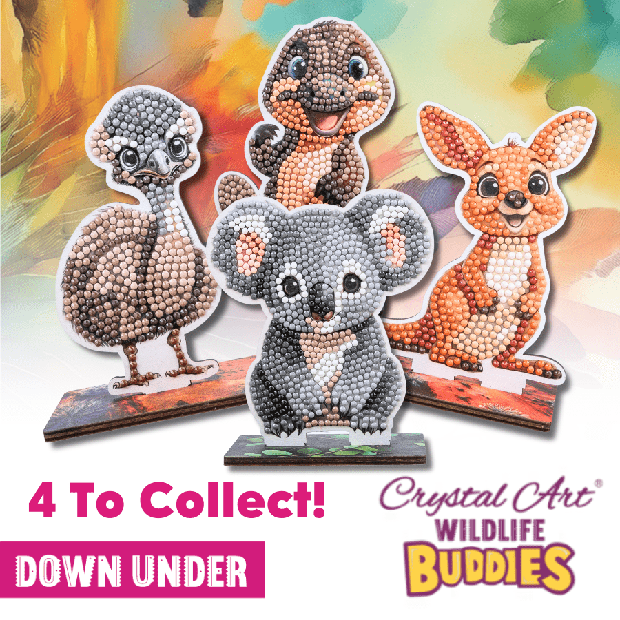 Kangaroo Crystal Art Wildlife Buddies group