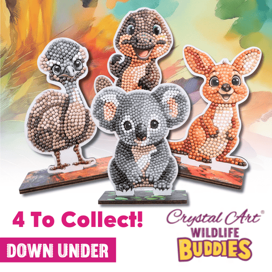 Kangaroo Crystal Art Wildlife Buddies group