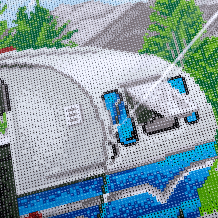 Let's Go Camping Crystal Art Framed Canvas Kit 40x50cm