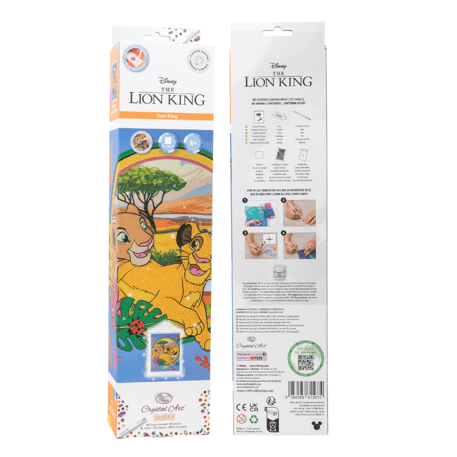 Lion King Disney Crystal Art Scroll Kit 40x50cm