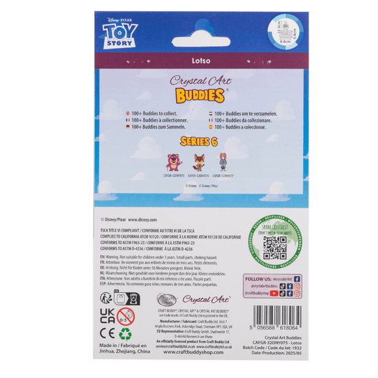 Lotso Crystal Art Buddies Toy Story Series 6 packback