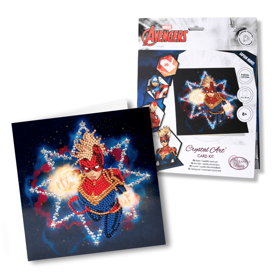 MARVEL Crystal Art Cards Set of 6