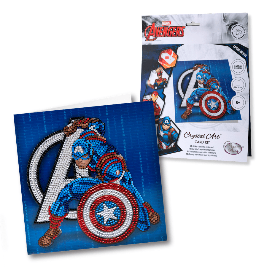 MARVEL Crystal Art Cards Set of 6