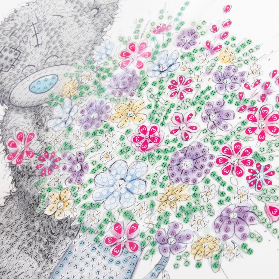 "Someone Special" Tatty Teddy Crystal Art Card - 18x18cm Before