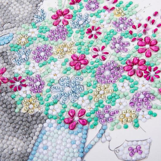 "Someone Special" Tatty Teddy Crystal Art Card - 18x18cm Close Up