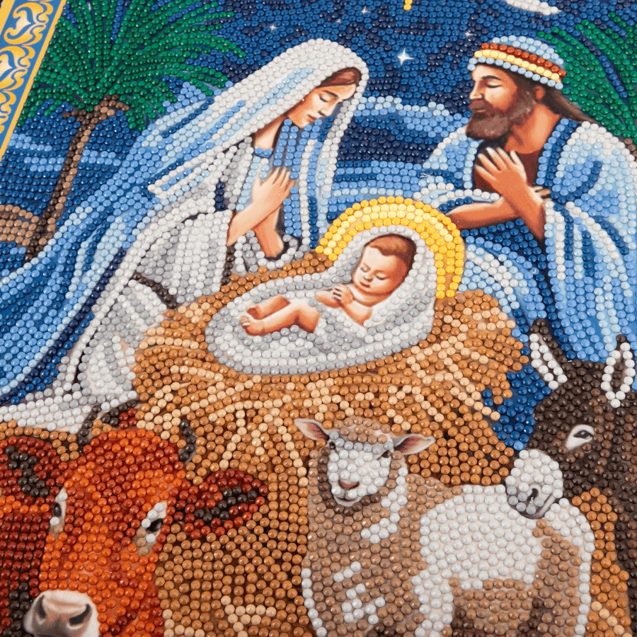 Nativity Crystal Art Fold Out Decoration