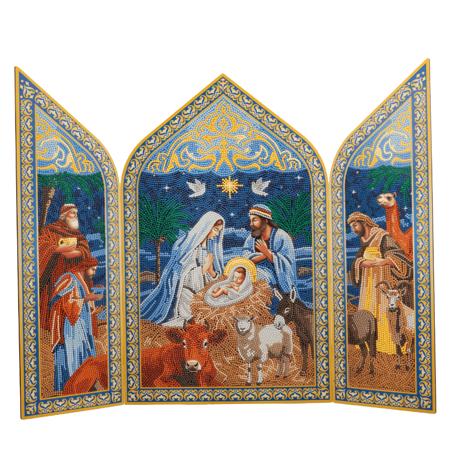 Nativity Crystal Art Fold Out Decoration