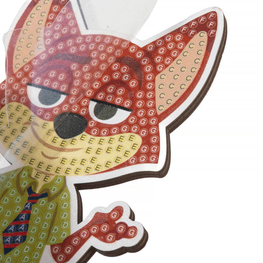 Nick Wilde Crystal Art Buddies Zootopia Series 6 template