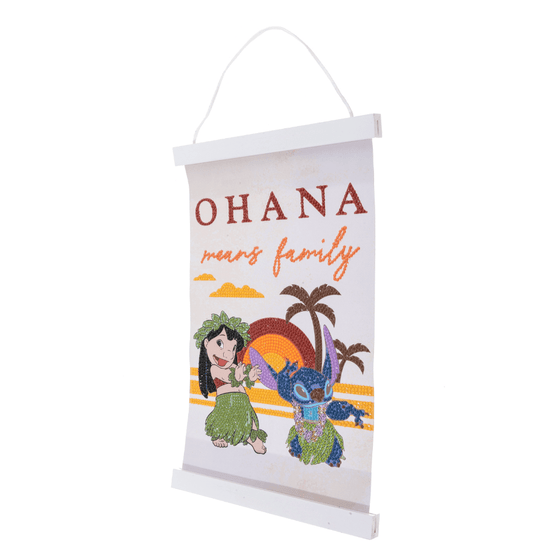 Ohana Means Family Mini Crystal Art Scroll Kit 20x30 