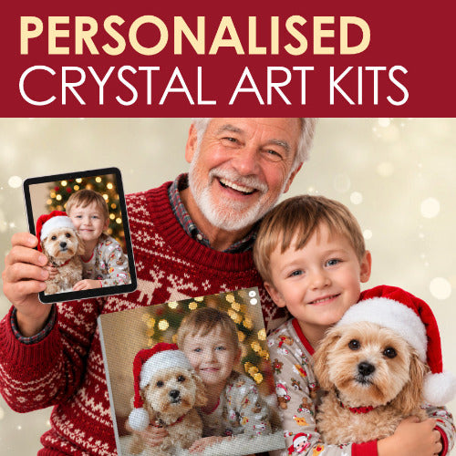Personalised crystal art slate