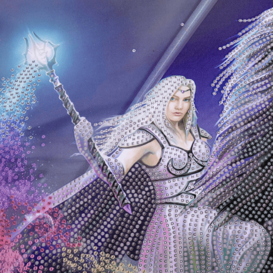 Rainbow Magic Crystal Art Scroll Kit 40x50 4