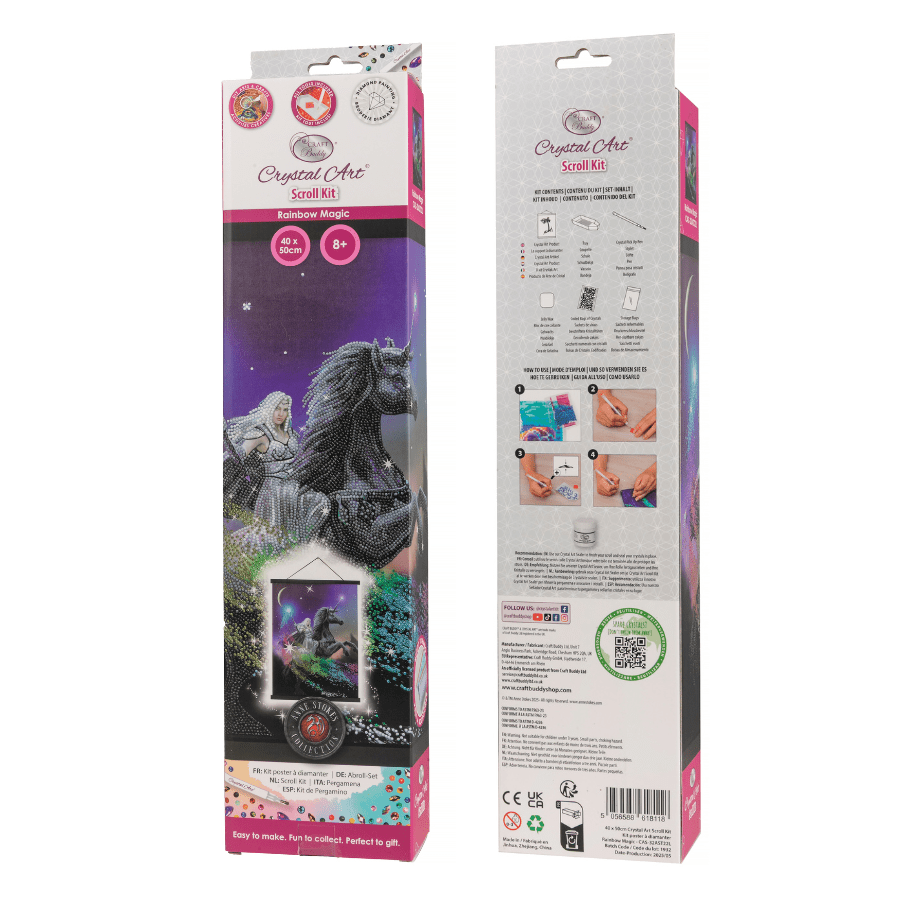 Rainbow Magic Crystal Art Scroll Kit 40x50 5