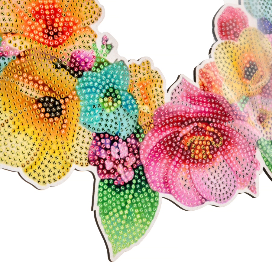 Spring Bright Crystal Art Wreath Kit