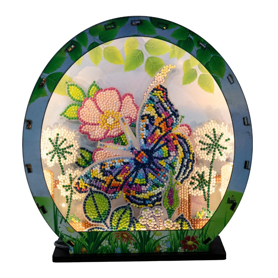 "Spring" Crystal Art LED 3D Scene Kit Front Light On