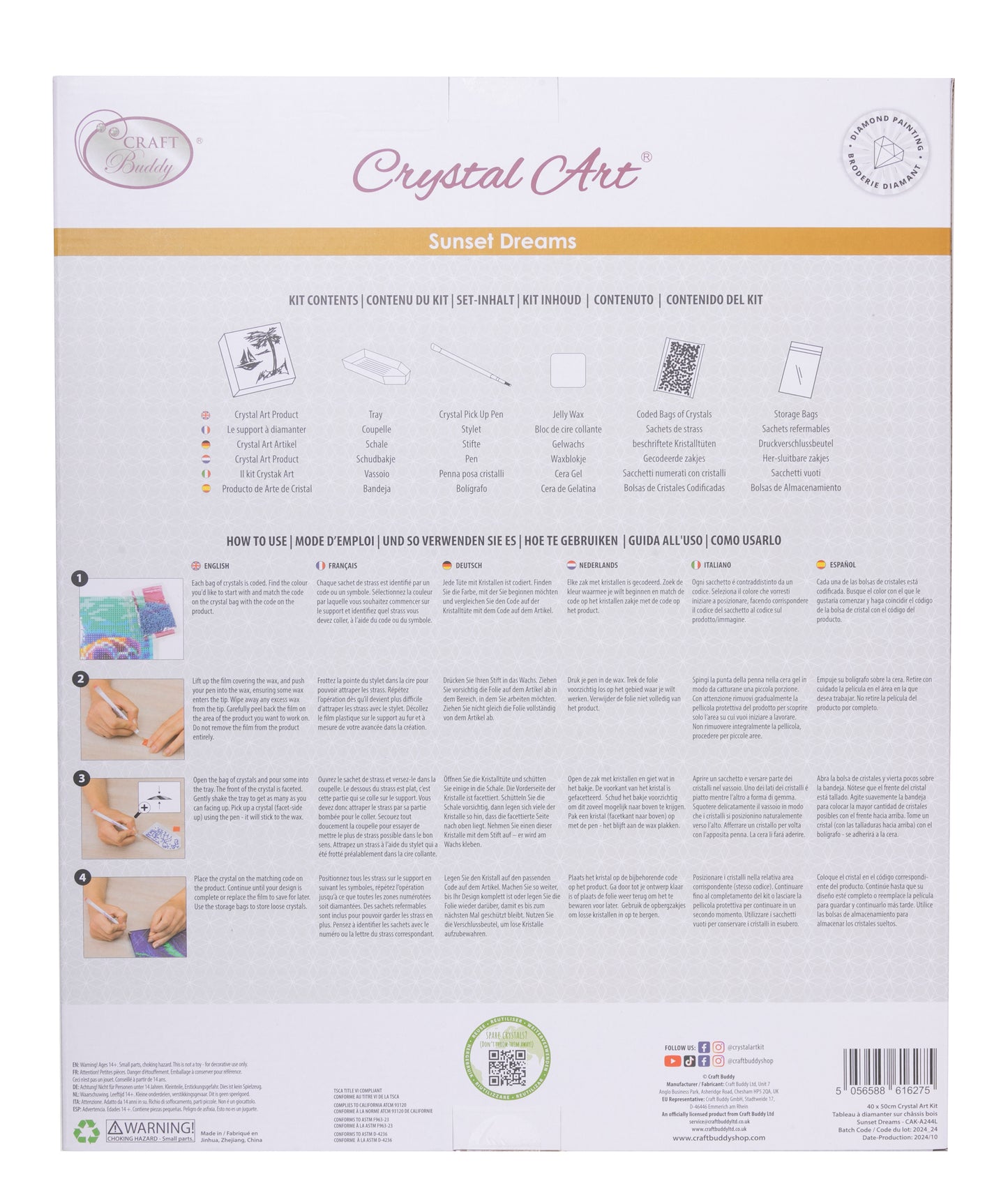 Sunset Dreams Crystal Art Canvas Kit 40x50 2