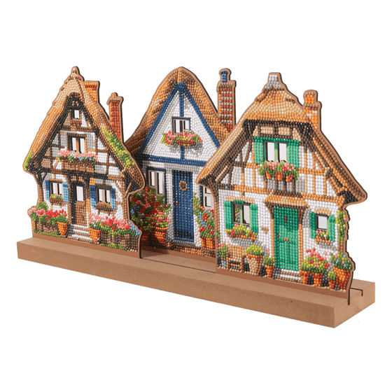 Thatched Trio Crystal Art 3D Buildable Scene Kit