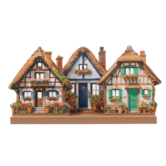 Thatched Trio Crystal Art 3D Buildable Scene Kit
