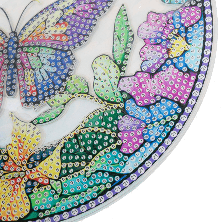 Tree Butterfly Crystal Art Hanging Lightcatcher Kit 2