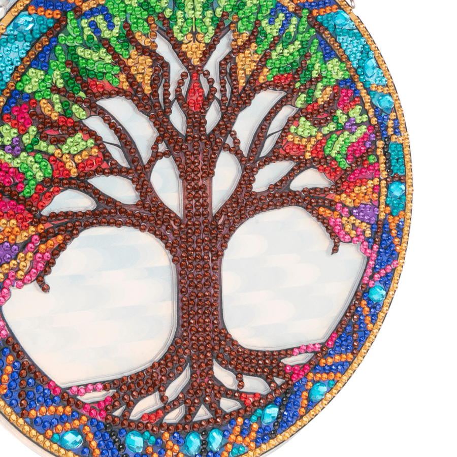Tree Butterfly Crystal Art Hanging Lightcatcher Kit 7