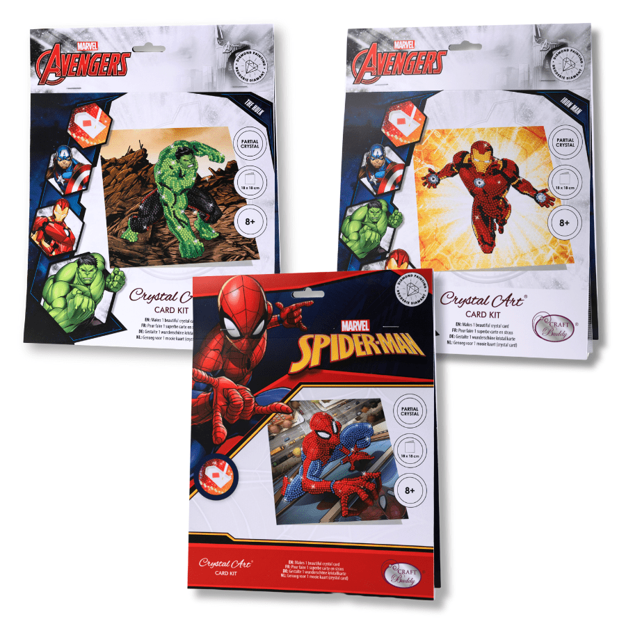 MARVEL Crystal Art Cards Set of 6
