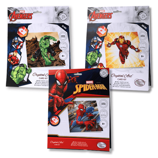MARVEL Crystal Art Cards Set of 6