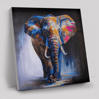 Majestic Elephant Crystal Art Canvas 30x30cm