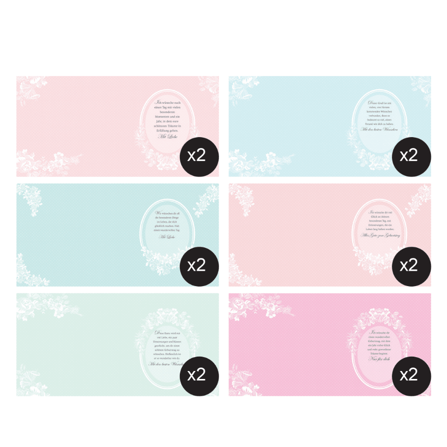 Vintage Summer Collection Card Making Kit x 24 Cards