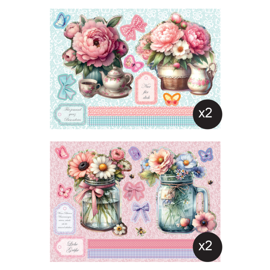 Vintage Summer Collection Card Making Kit x 24 Cards