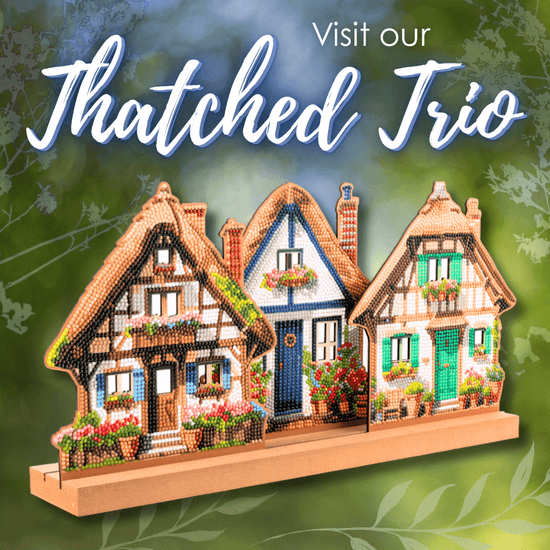 Thatched Trio Crystal Art 3D Buildable Scene Kit