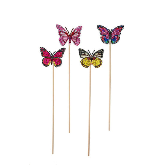 Crystal Art Butterfly Stick Set of 12 design 2
