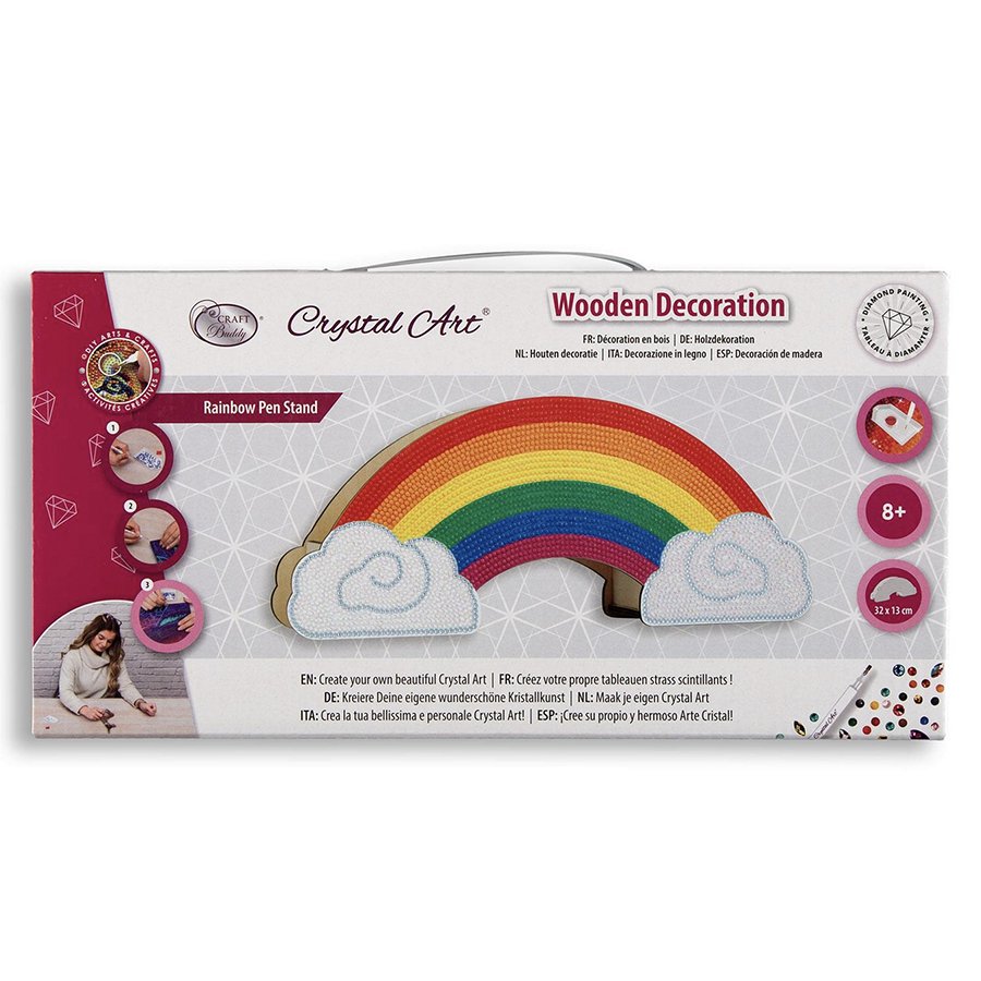 Crystal Art Rainbow Pen Stand packaging