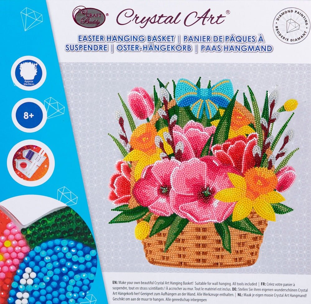 CAHB01: Crystal Art Hanging Basket Kits - SPRING