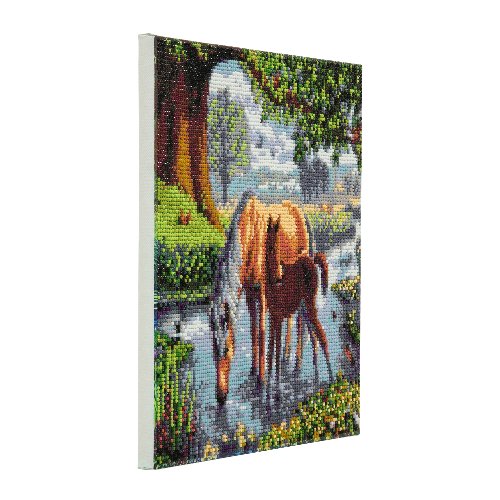 "Fell Ponies" Crystal Art Canvas Kit 30x30cm