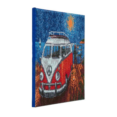 "Camper Van Go" Crystal Art Canvas Kit 30x30cm