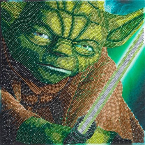 Yoda 30x30cm Crystal Art Kit - Front View