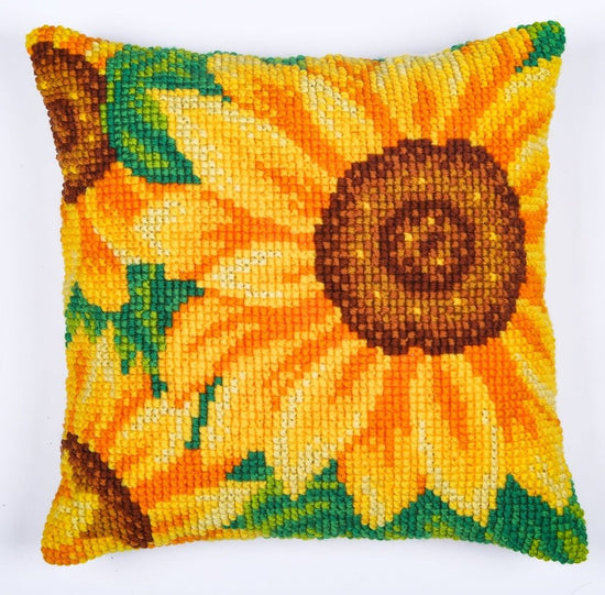 "Sunflower" Cross Stitch Cushion Kit 43x43cm