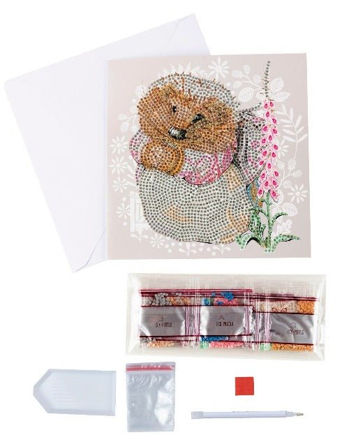 Mrs. Tiggy-winkle 18x18cm Crystal Art Card