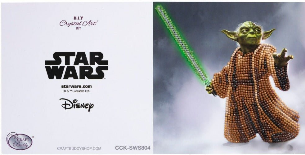 Yoda 18x18cm Crystal Art Card - Full View